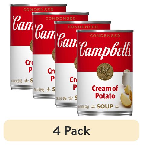 4 Pack Campbells Condensed Cream Of Potato Soup 105 Oz Can