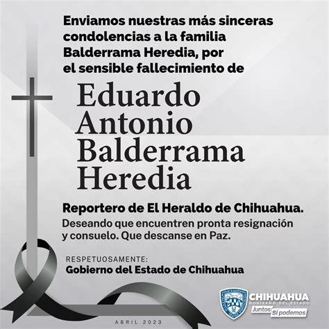 Gobierno Chihuahua On Twitter Lamentamos El Sensible Fallecimiento De