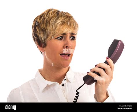 Angry Women On Phone Hi Res Stock Photography And Images Alamy