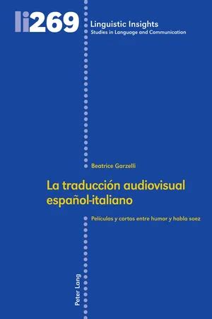 Pdf La Traducci N Audiovisual Espa Ol Italiano De Beatrice Garzelli