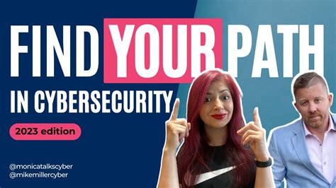 How To Find Your Career Path In Cybersecurity Live Edition Youtube