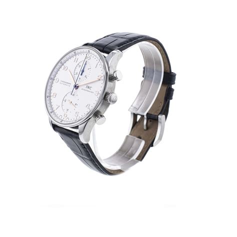 Montre D Occasion Iwc Portugaise Homme Chronographe Automatique Acier