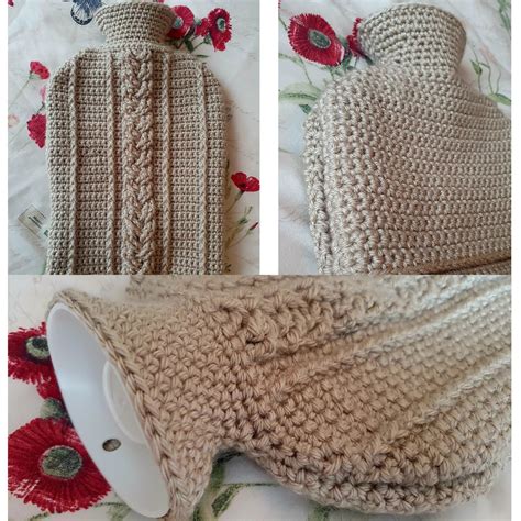 Crochet Pattern Hot Water Bottle Cover Hot Water Bottle Cover Pattern Cable Crochet Patterns