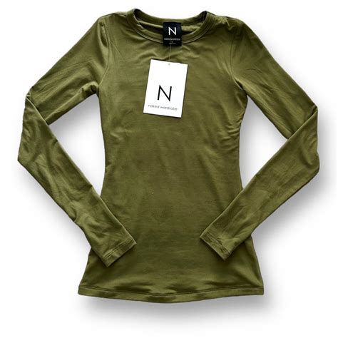 NAKED WARDROBE BASIC LONG SLEEVE SHIRT BNWT Xs Depop