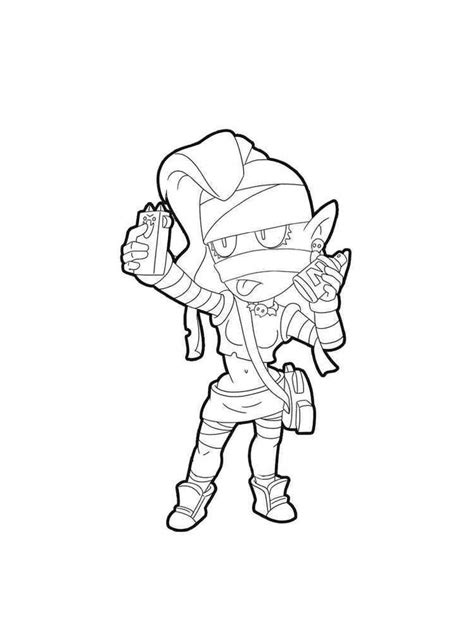 Emz Brawl Stars Coloring Pages Star Coloring Pages Coloring Pages