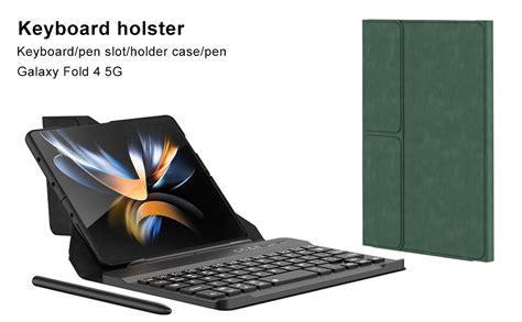 FODDOM Étui de clavier pour Samsung Galaxy Z Fold 4 étui de clavier Z