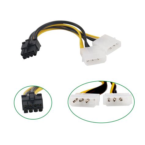 Tanqy Pack Inch X Molex Pin To Pin Pci Express Video Card Pci