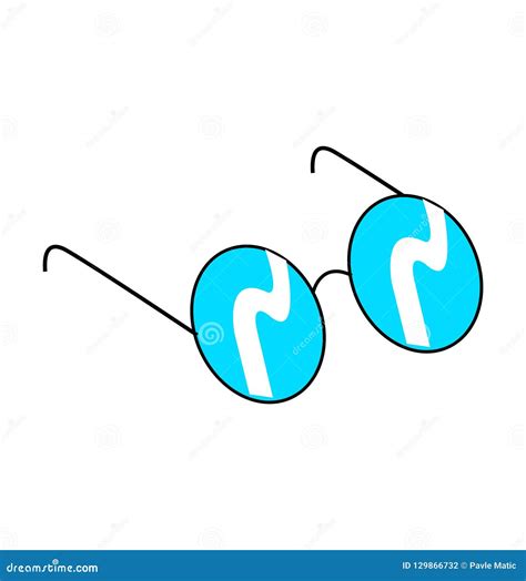 Cartoon Vector Illustration Of A Pair Of Glasses Stock Vector Illustration Of Work Design