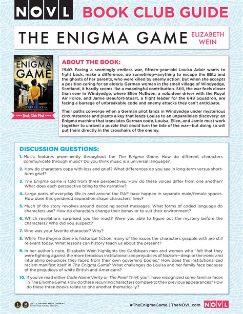 The Enigma Game by Elizabeth Wein | Hachette Book Group