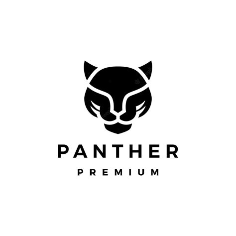 Premium Vector Panther Head Logo Vector Icon Illustration