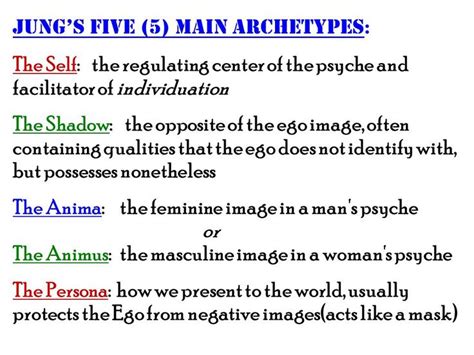 5 Jungian Archetypes Carl Jung Archetypes Psychology Archetypes