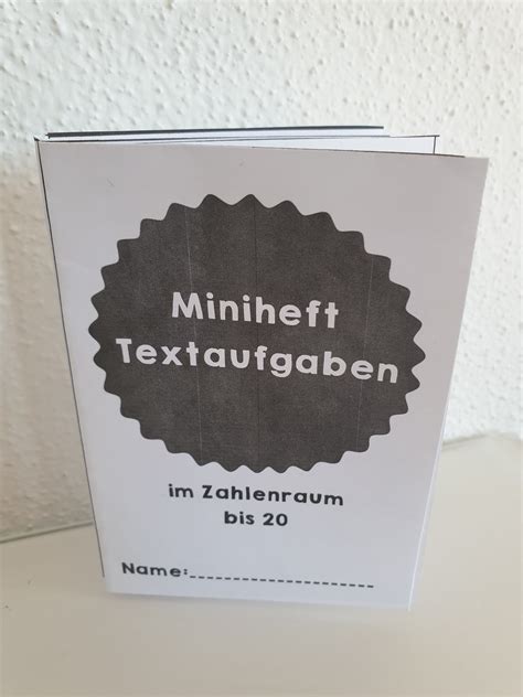 Grundschultante Miniheft Textaufgaben Im Zahlenraum Bis