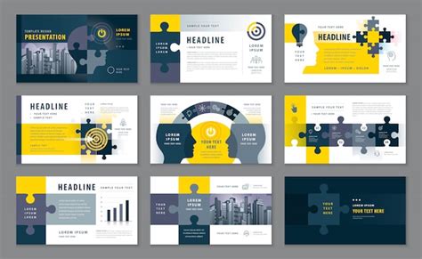 Premium Vector | Abstract presentation templates