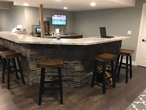 Home Bar Design - DIY Stone Bar Ideas by Erin | GenStone