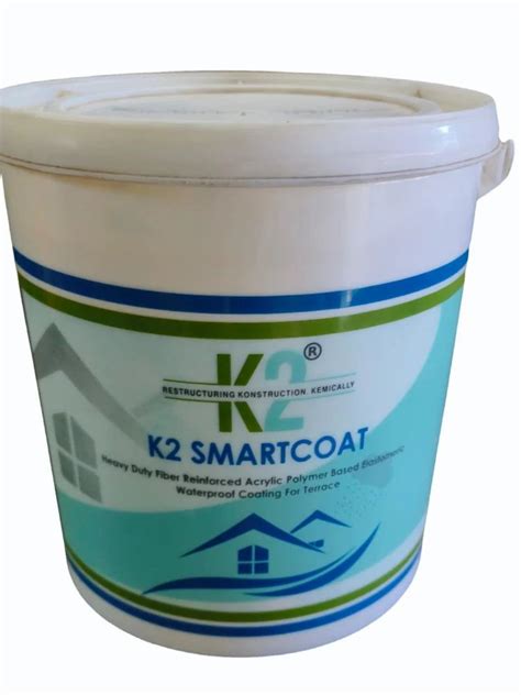 K2 Smartcoat Acrylic Polymer Waterproofing Coating For Floors White