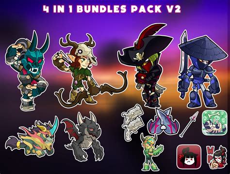 Brawlhalla 4 In 1 Bundles Pack V2 Etsy