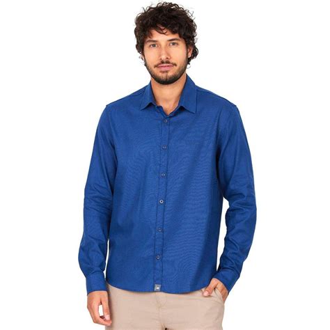 Camisa Polo Wear Social - Camisa Social Polo Wear Color Manga Longa Masculina - Azul | Netshoes