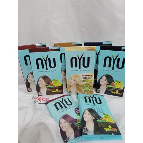 Jual NYU Creme Hair Colour Bleaching Rambut Pewarna Rambut REFFIL