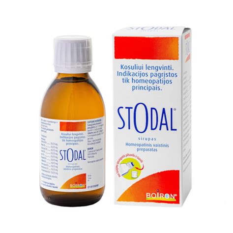 Stodal Premium Cough Syrup Homeopathic Medicine Used For Dry Or Wet