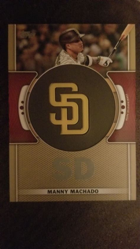 Mavin Manny Machado Topps Series Gold Patch Relic Card