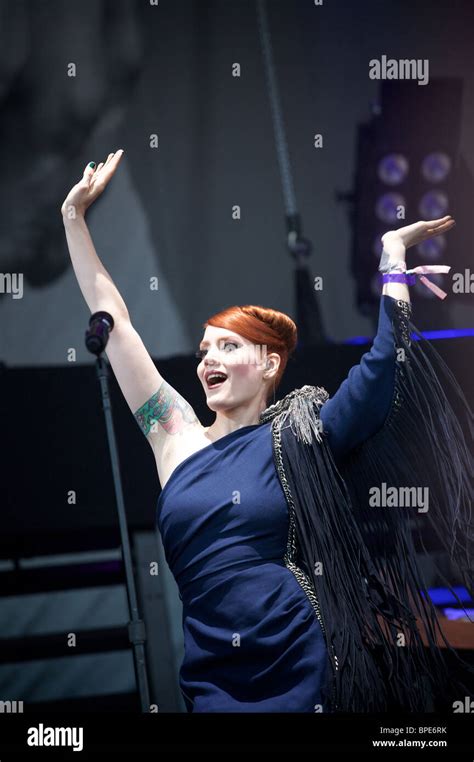 Ana Matronic from the Scissor Sisters, Greenpeace, Glastonbury 2010 ...