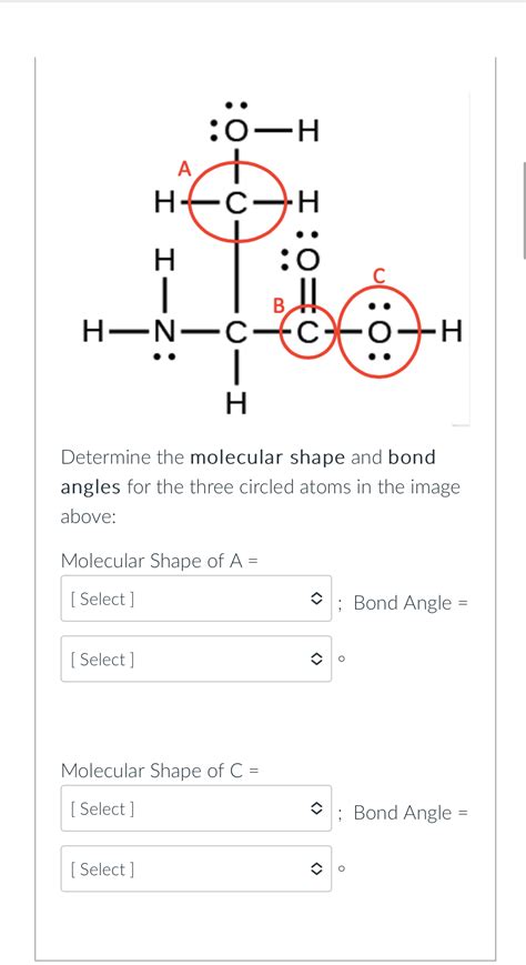 Solved Determine the molecular shape and bond angles for the | Chegg.com