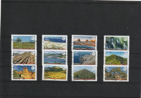 France Terre De Tourisme Serie Complete De Timbres Obliteres