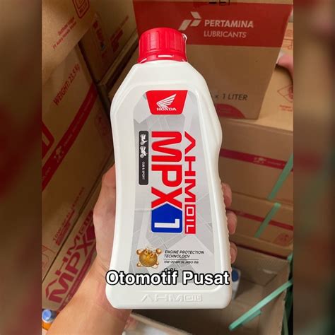 Jual AHM OIL MPX 1 800ML 10W 30 SL JASO MA MPX 1 Oli Honda Shopee