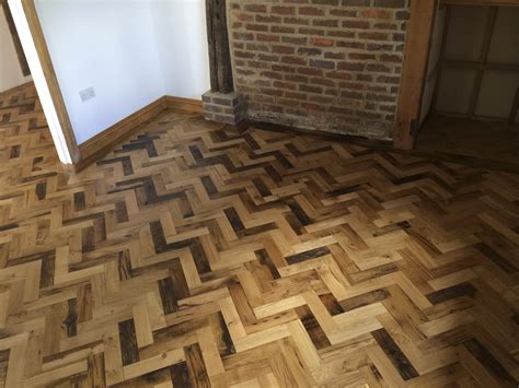 Reclaimed Herringbone Parquet 16th Century Kent Cottage The British Wood Flooring Company