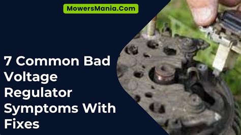 7 Common Bad Voltage Regulator Symptoms With Fixes – MowersMania.Com