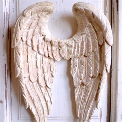 Shabby Chic Angel Wings Vintage Finish Wall Decor Shabby Etsy