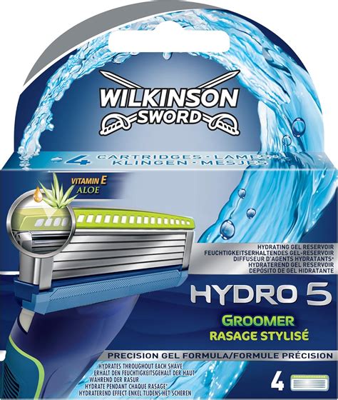 Wilkinson Sword Hydro 5groomer Razor Blades 4 Blades Amazon Co Uk