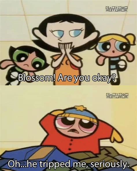 Powerpuff Girls S2E9 Imaginary Fiend Blossom Crashes Into A Pile Of