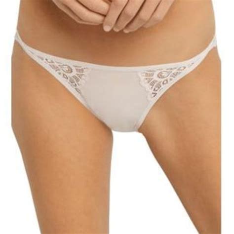 Maidenform Intimates Sleepwear Maidenform Nwt Sandshell Eco Lace String Bikini Panty