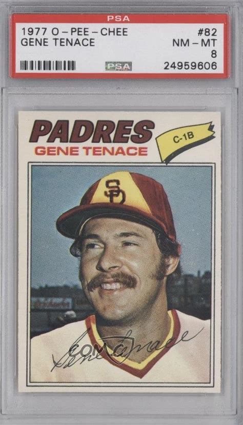 Amazon Gene Tenace Psa Graded Baseball Card O Pee Chee