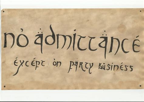 Handmade Bilbo Baggins Sign By Mistrostrings On Deviantart