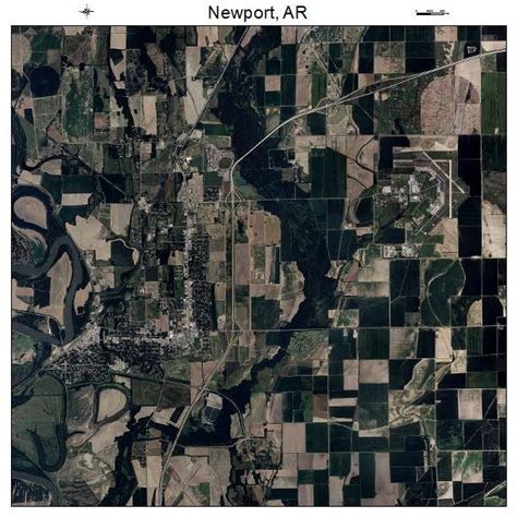 Aerial Photography Map of Newport, AR Arkansas