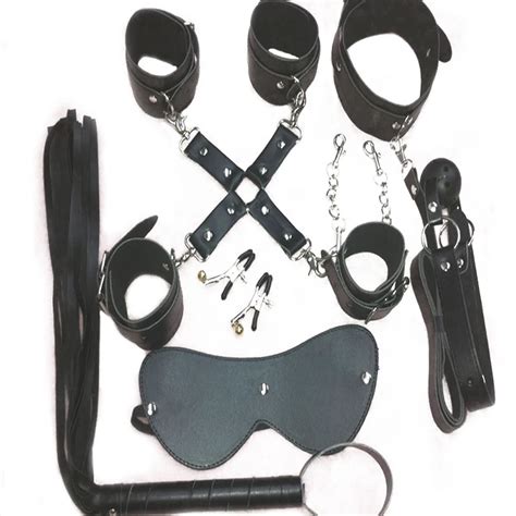 Pcs Leather Fetish Adult Sex Game Toy Kit For Couples Bondage