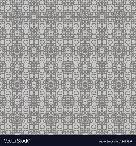 Grey ornamental seamless line pattern Royalty Free Vector