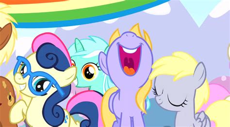 892762 Safe Screencap Bon Bon Cloud Kicker Derpy Hooves Lyra