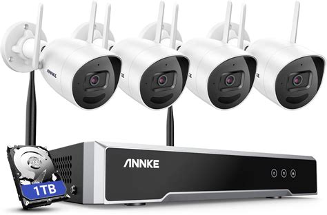 ANNKE WS500 5MP WLAN Überwachungskamera Set Aussen 8CH 5MP NVR mit 1TB