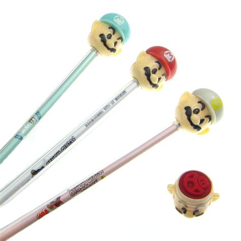 Buy Super Mario Gel Pen With Stamp At Something Kawaii Uk