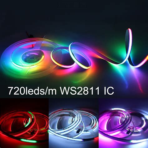 Addressable Cob Led Strip Light V Full Dream Color Led Tape Leds