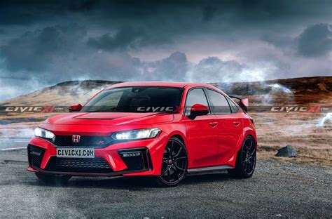 2022 Civic Type R Info Rendering Will Have Manual Transmission And