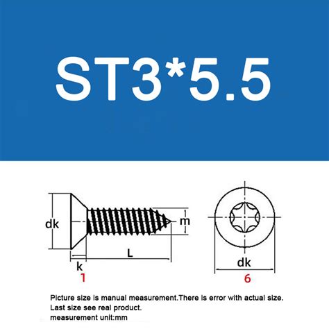 Ga Brand Factory Batch Supply Stainless Steel Torx Csk Head Self