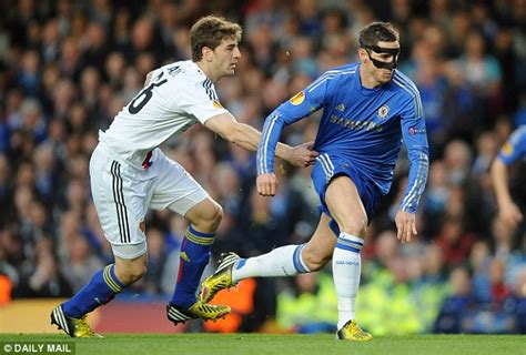 Chelsea Midfielder Cesc Fabregas Wears Protective Face Mask Against Qpr