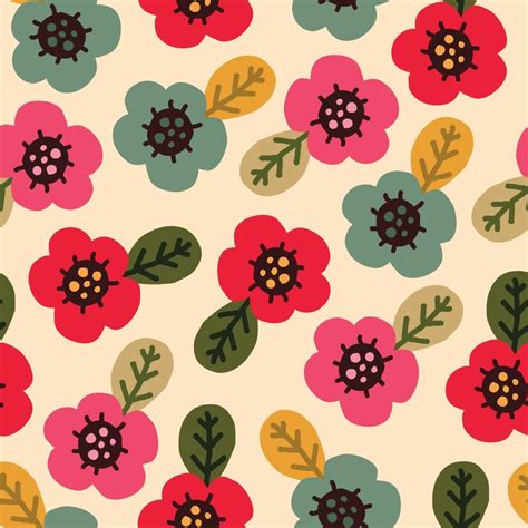 Colorful Floral Pattern 12334916 Vector Art at Vecteezy