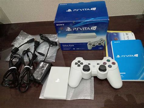 【やや傷や汚れあり】ps Vita Tv 動作確認済 Playstation Vita Tv Value Packコントローラー＋メモリー