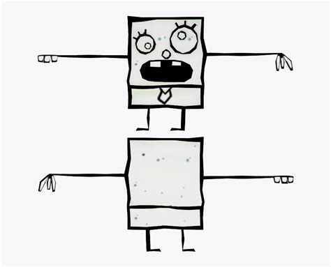 Nicktoons Unite Doodlebob Png Download Doodlebob Sprite