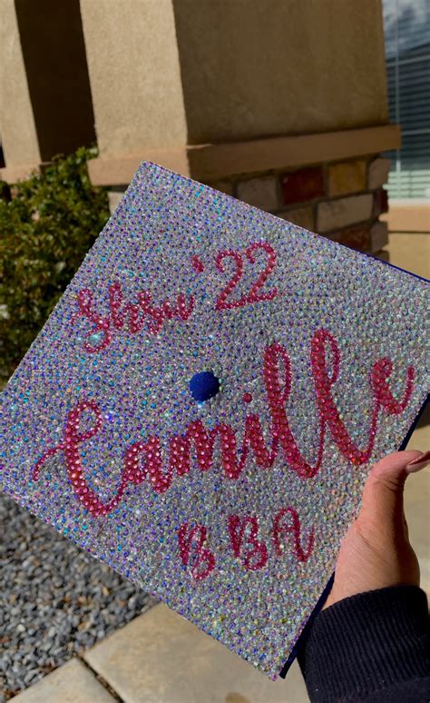 Any Custom Bedazzled Graduation Cap Personalized Grad Caps Bling Grad